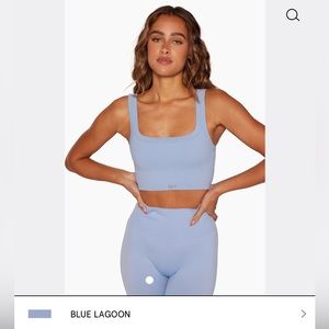 SET ACTIVE BOX TANK & LEGGING IN BLUE LAGOON, S